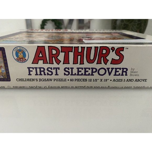 96' Arthur's First Sleepover Children's 60 Piece Jigsaw Puzzle by Marc Brown Vtg - Picture 6 of 16